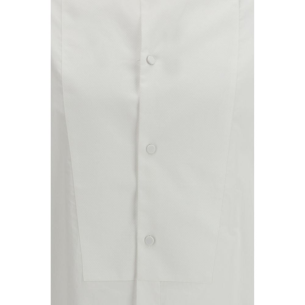 White Cotton Dress Shirt - ventzia
