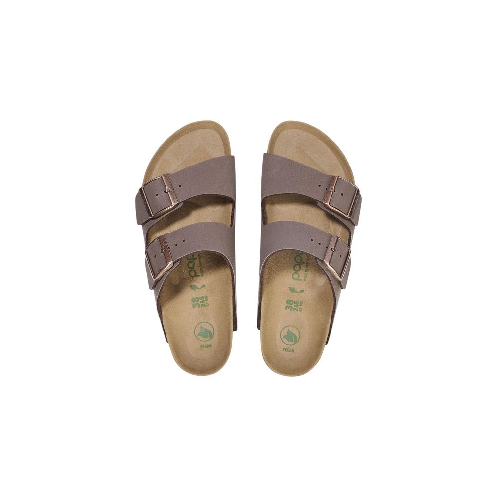 Brown Synthetic Platform Sandals - ventzia