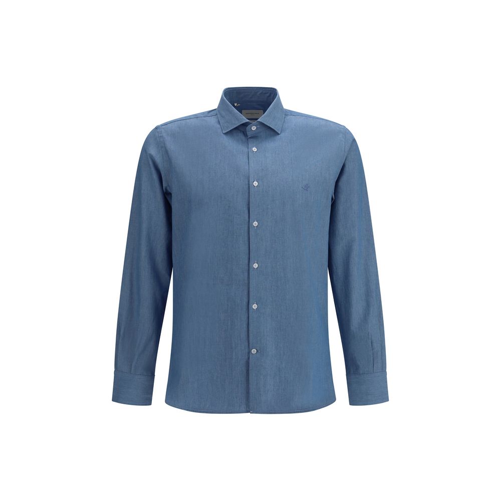 Blue Cotton Shirt - ventzia