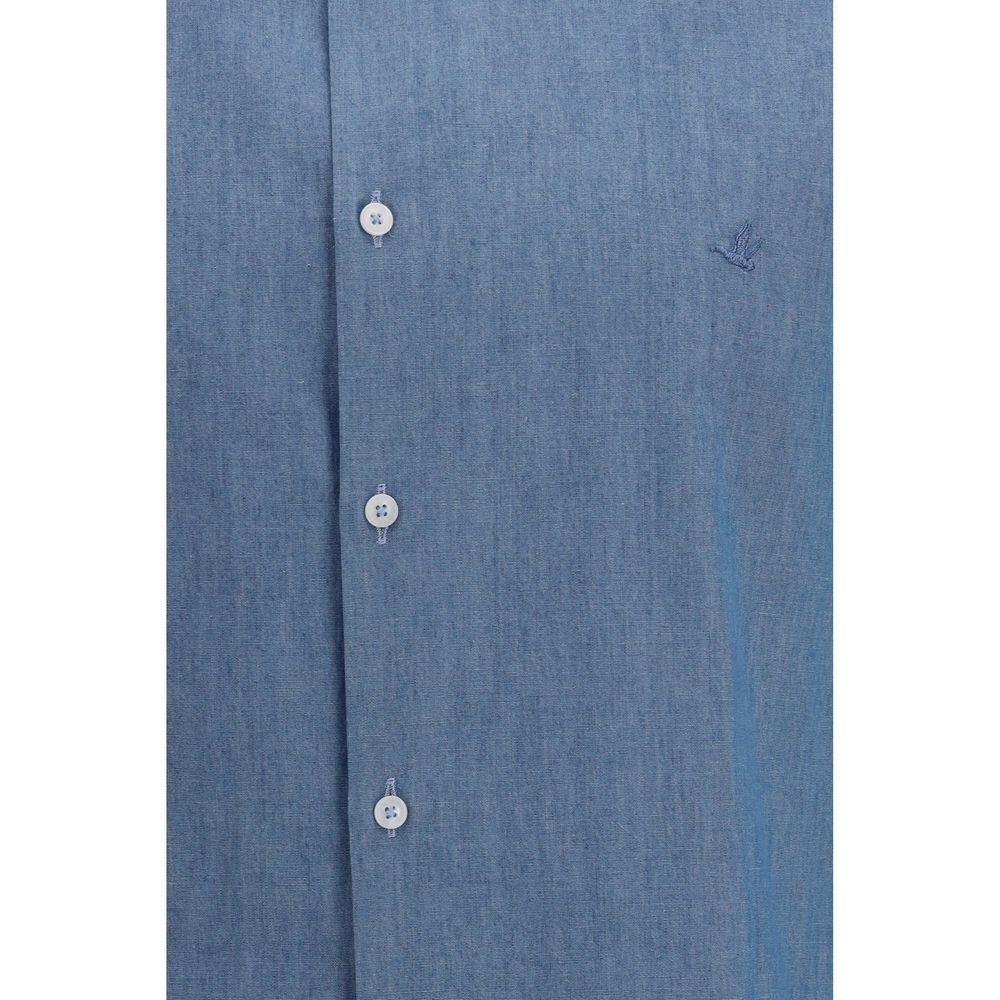 Blue Cotton Shirt - ventzia