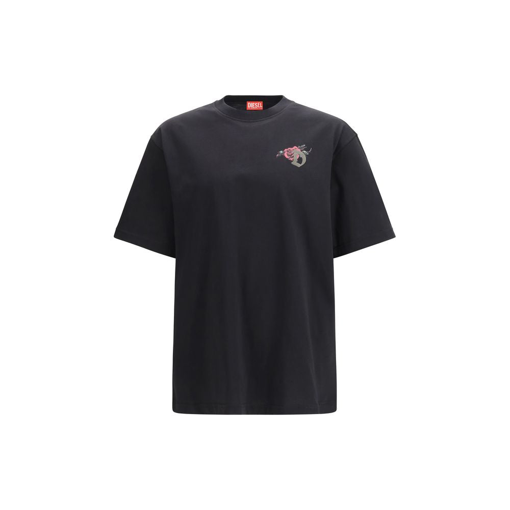Black Cotton T-Shirt - ventzia