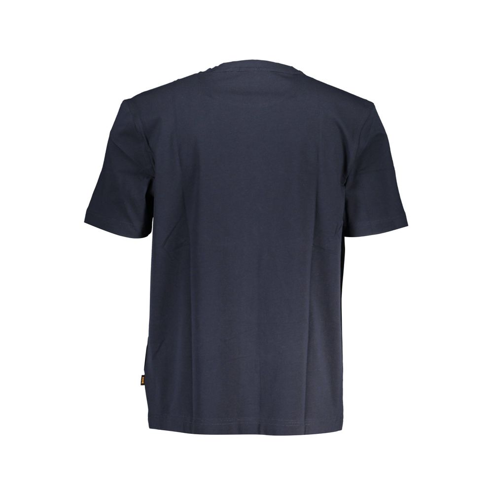 Blue Organic Cotton Men's T-Shirt - ventzia