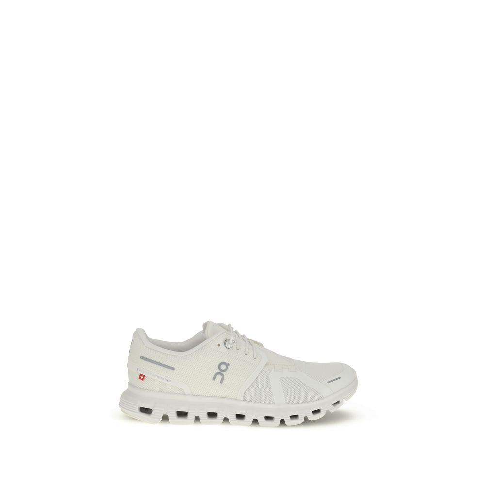 White Recycled Polyester Athletic Sneakers - ventzia
