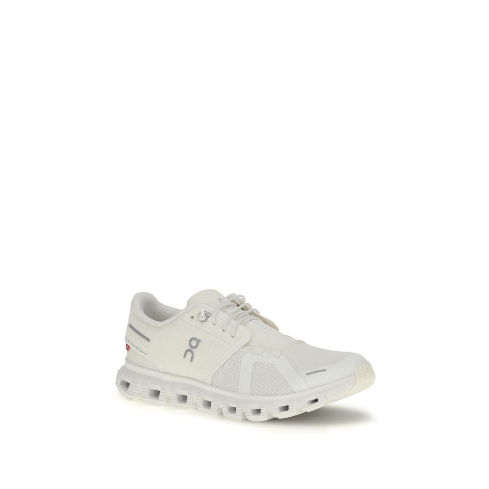 White Recycled Polyester Athletic Sneakers - ventzia