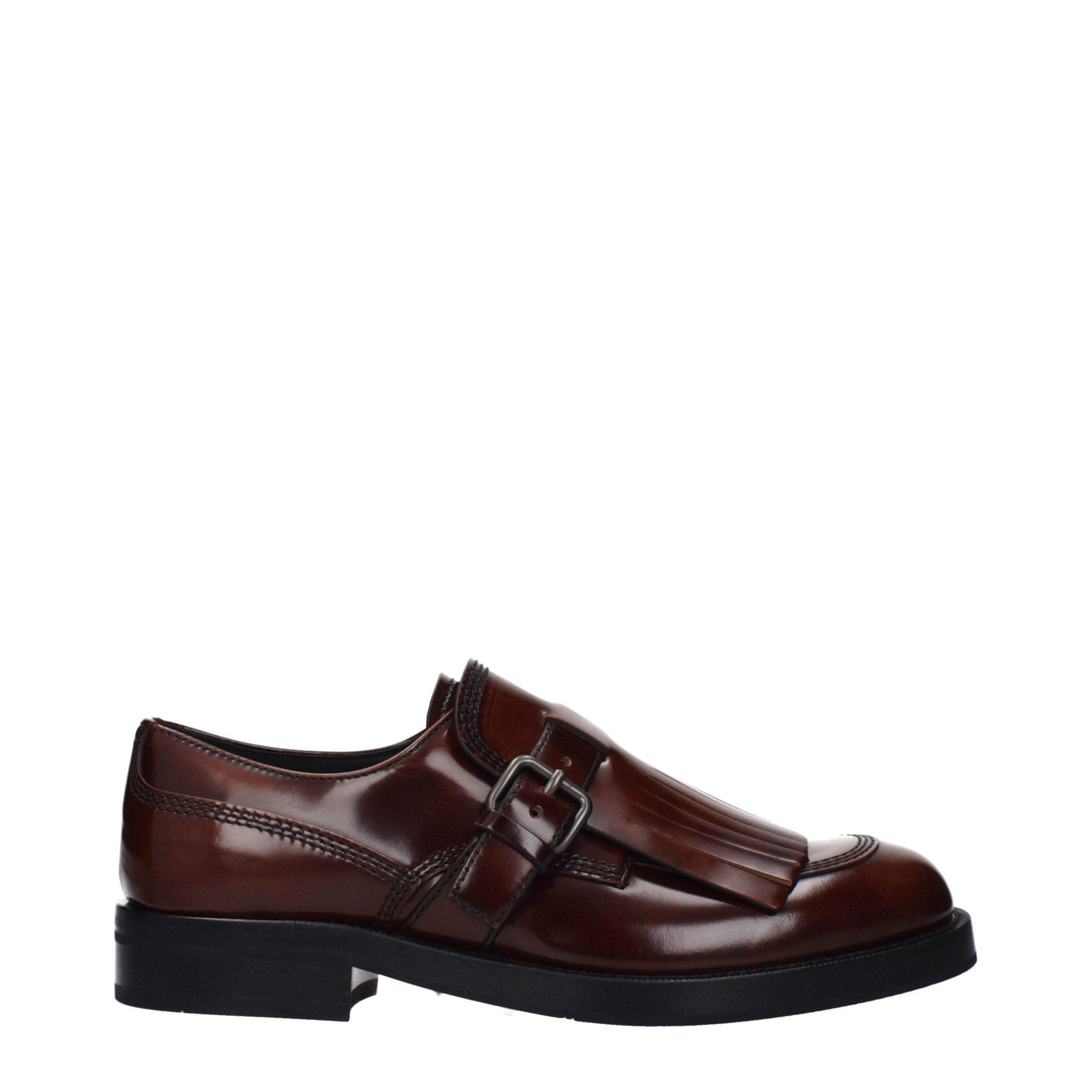 Brown Leather Oxfords And Derbies - ventzia