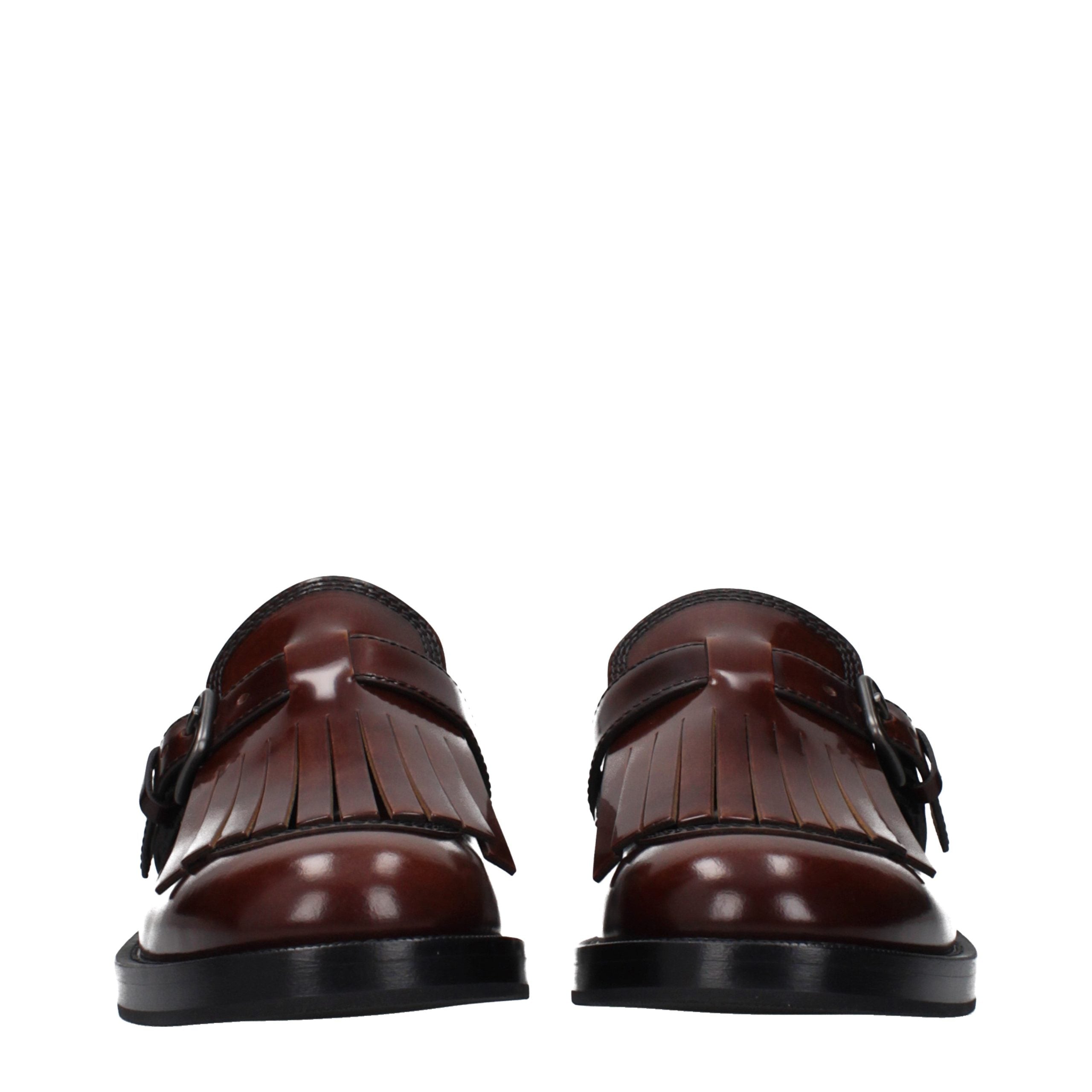 Brown Leather Oxfords And Derbies - ventzia