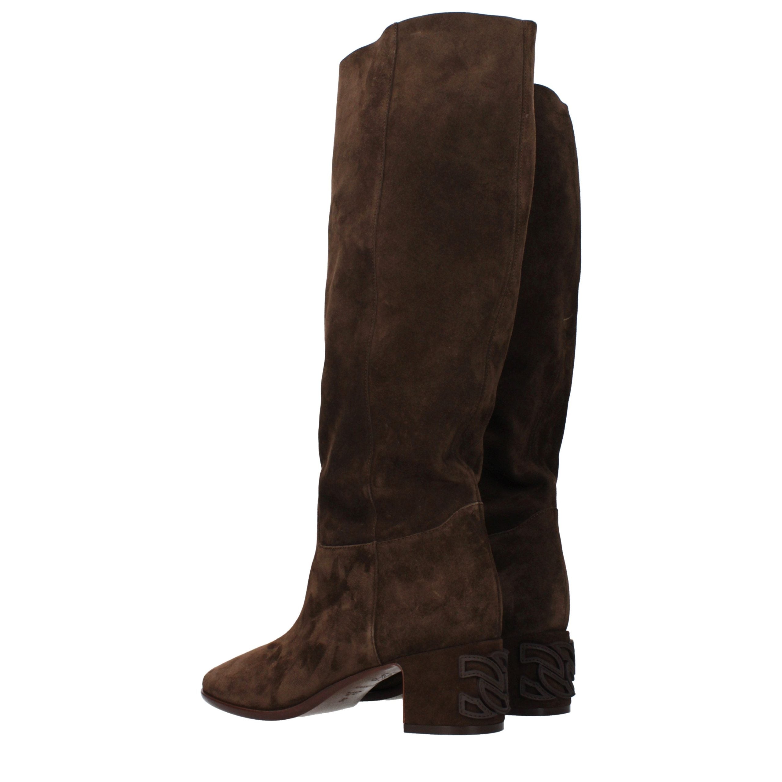 Brown Leather Boots - ventzia