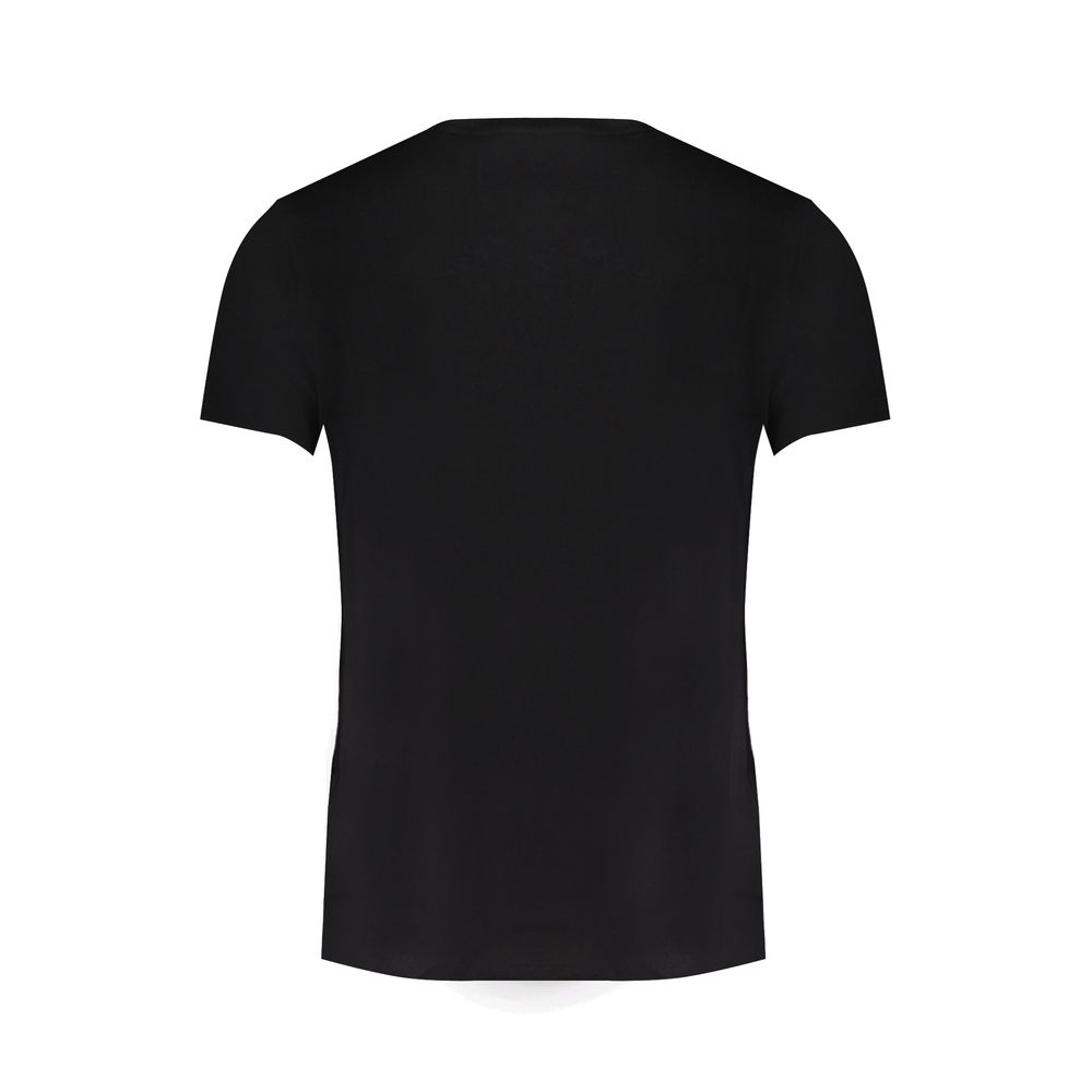 Black Cotton Men T-Shirt - ventzia