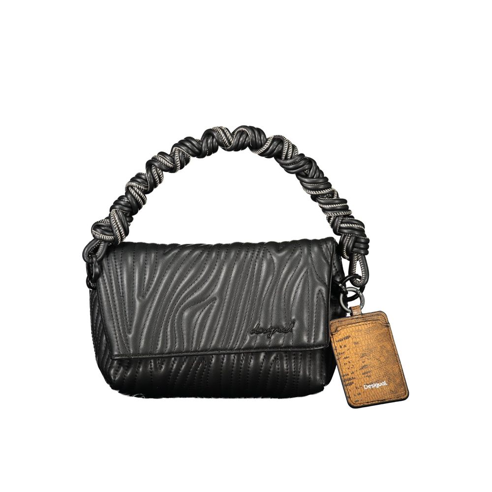 Ecru Polyurethane Women's Handbag - ventzia