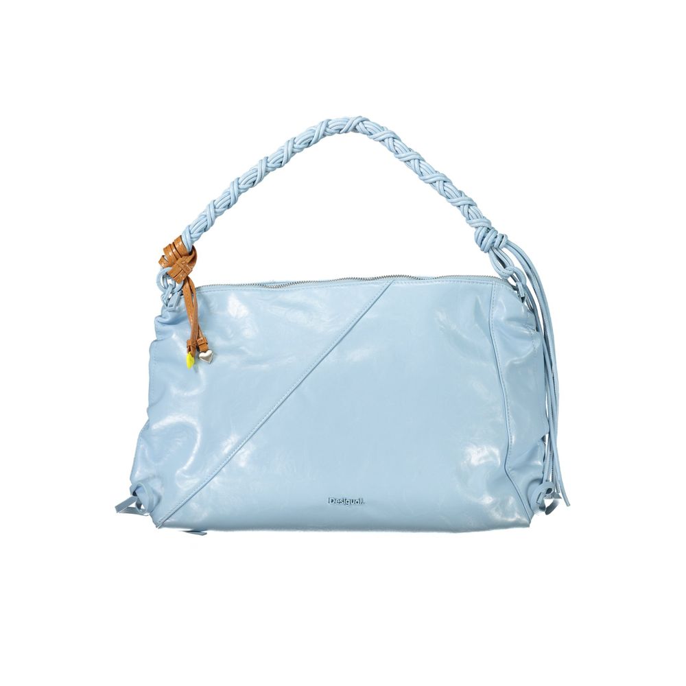 Azzurro Polyurethane Woman Handbag - ventzia