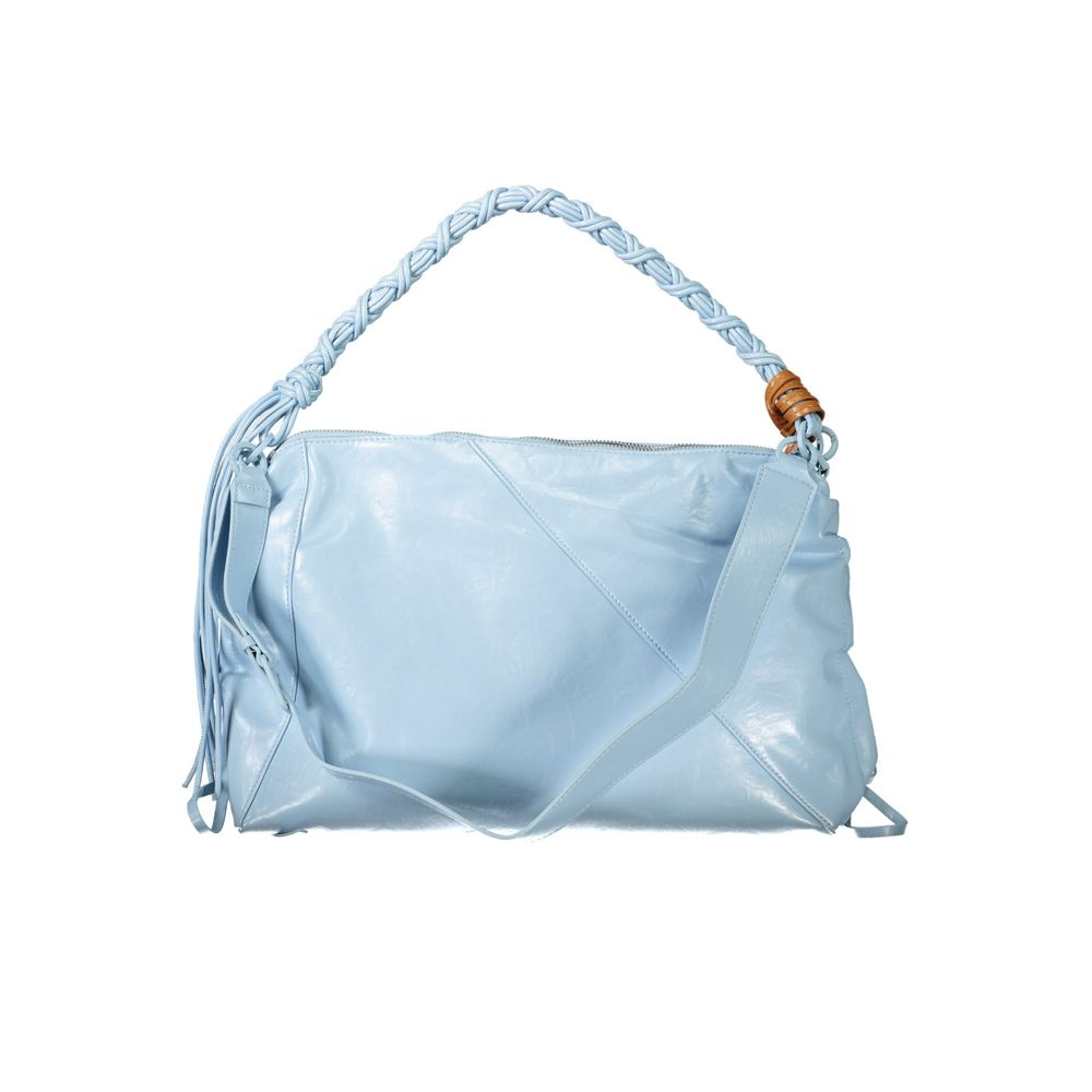 Azzurro Polyurethane Woman Handbag - ventzia
