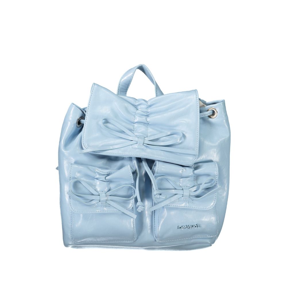 Azzurro Poliuretano Women Backpack - ventzia