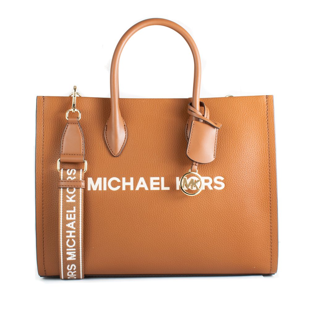 Brown Leather Shoulder Bag - ventzia