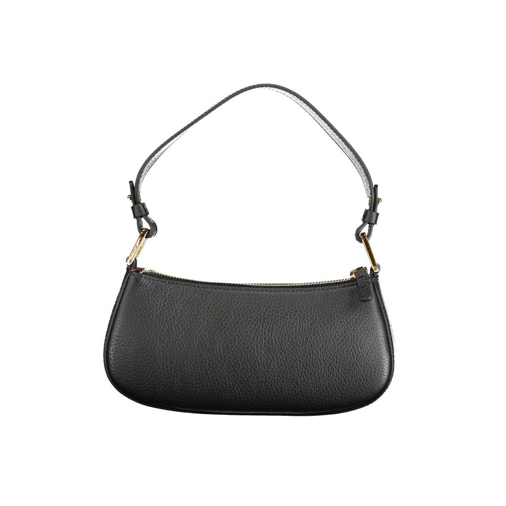 Black Leather Women Handbag - ventzia