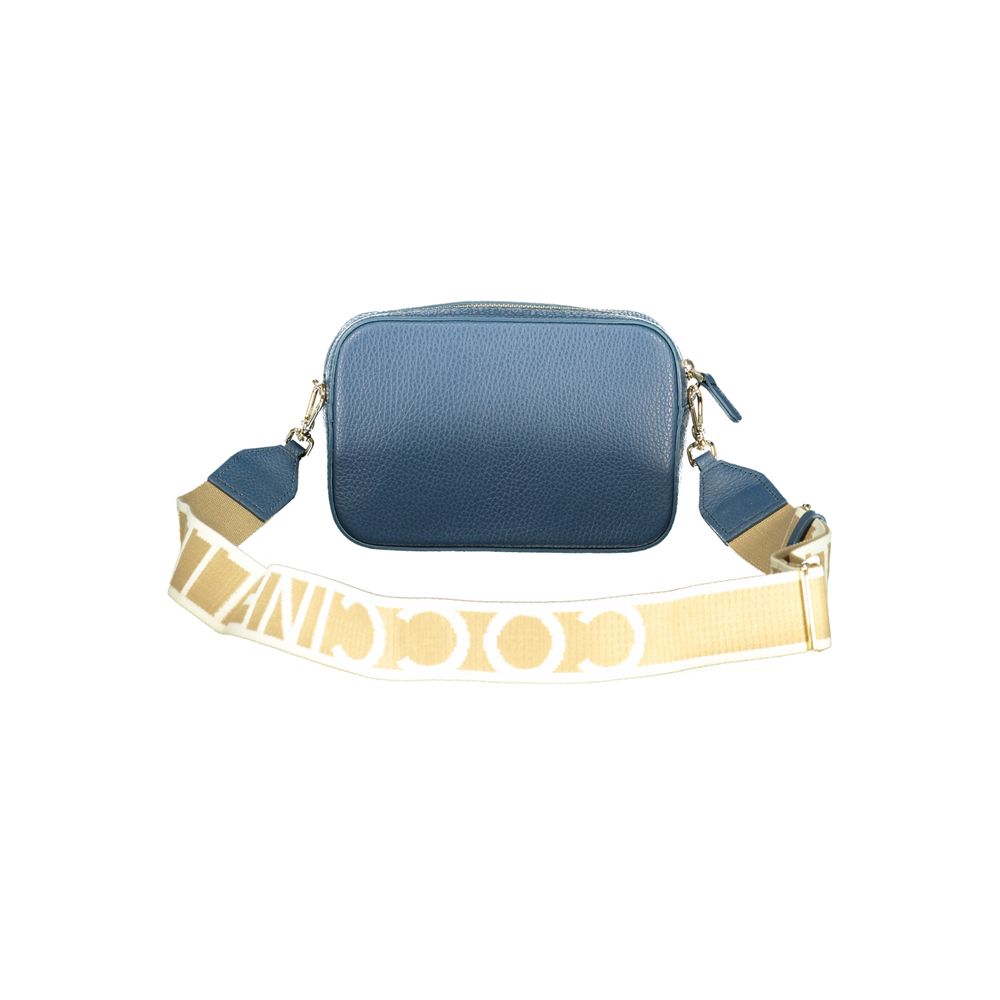 Blue Leather Women Handbag - ventzia