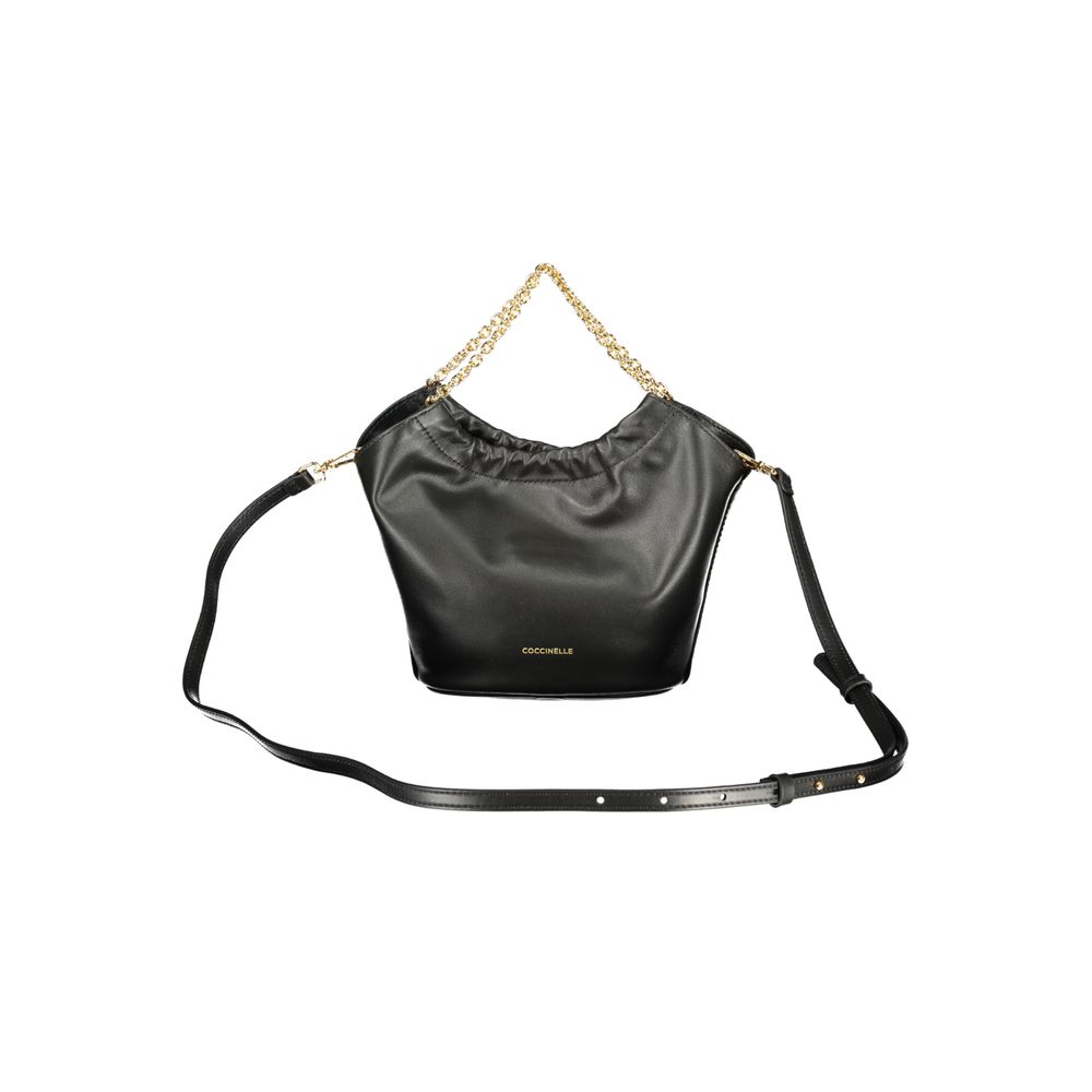 Black Leather Women Handbag - ventzia