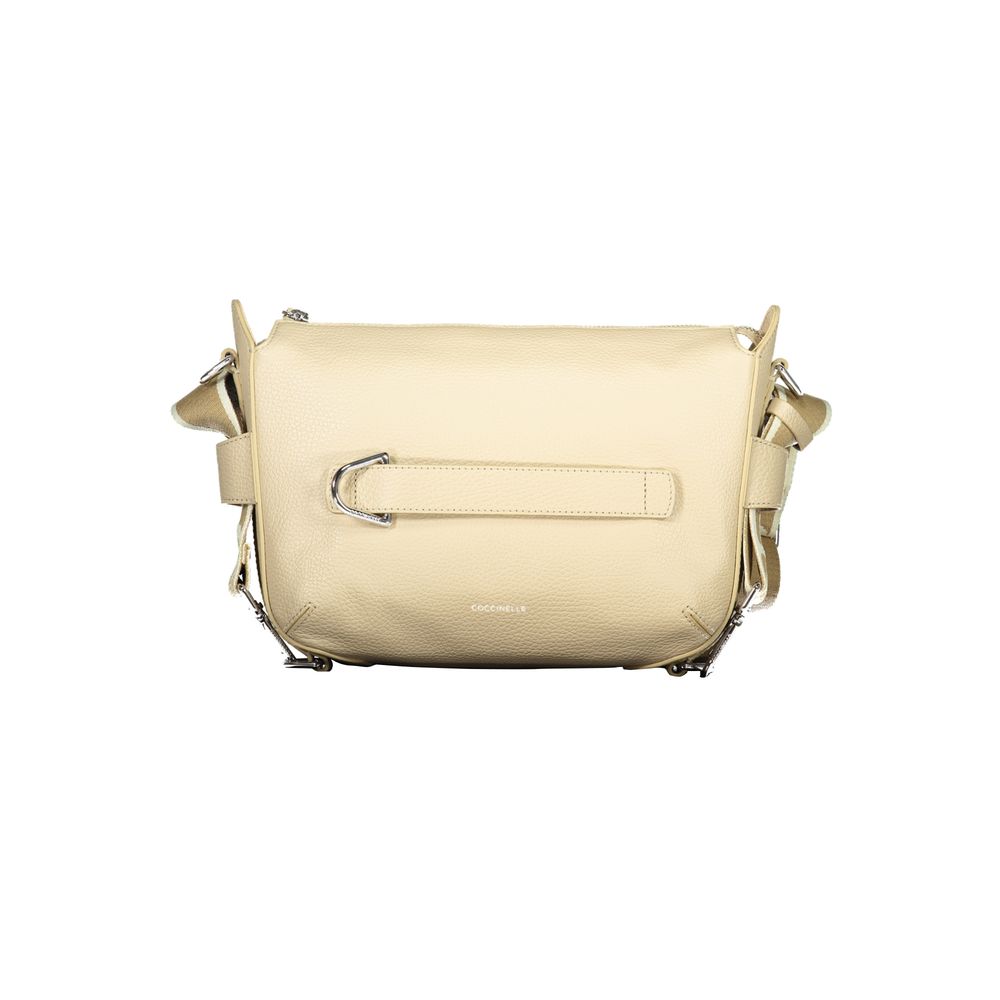 Beige Leather Women Handbag - ventzia