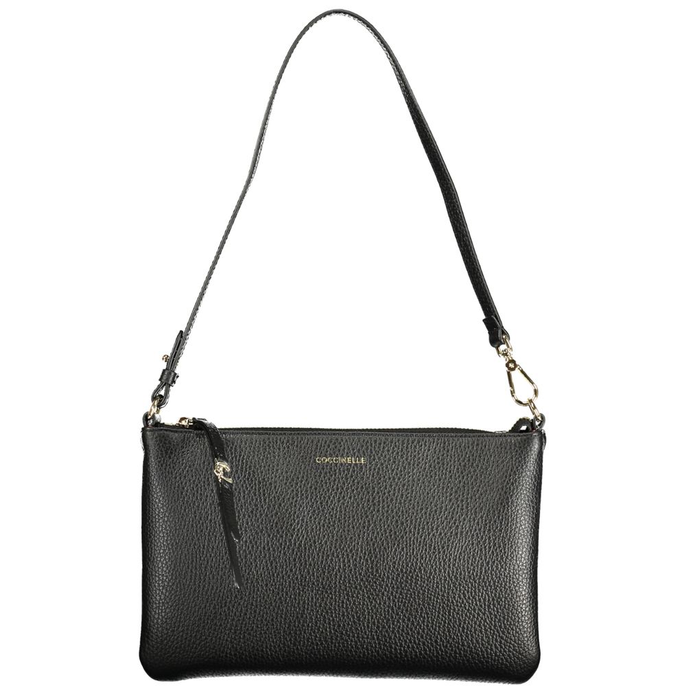 Black Leather Women Handbag - ventzia