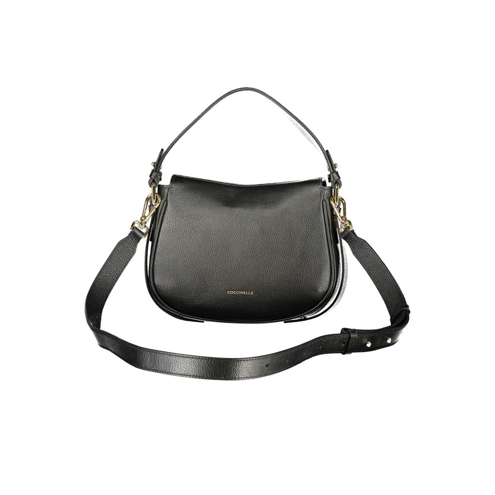 Black Leather Women Handbag - ventzia