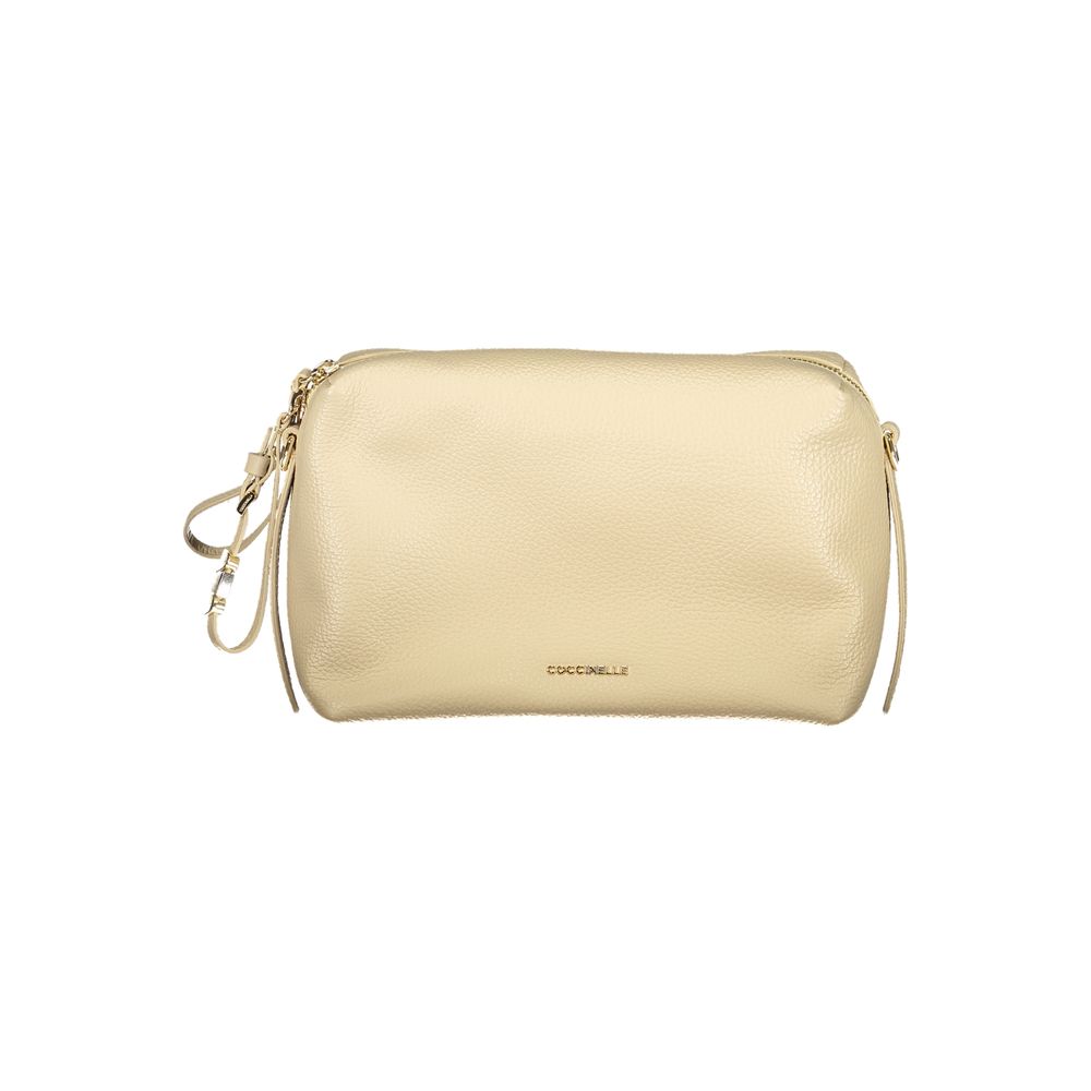 Beige Leather Woman Handbag - ventzia