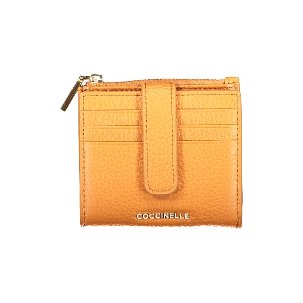 Arancione Pelle Womens Wallet - ventzia