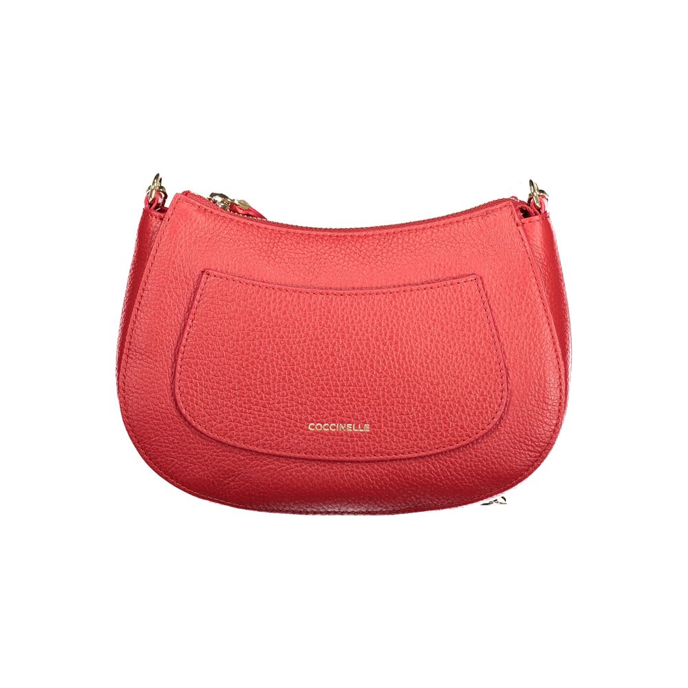 Red Leather Handbag - ventzia
