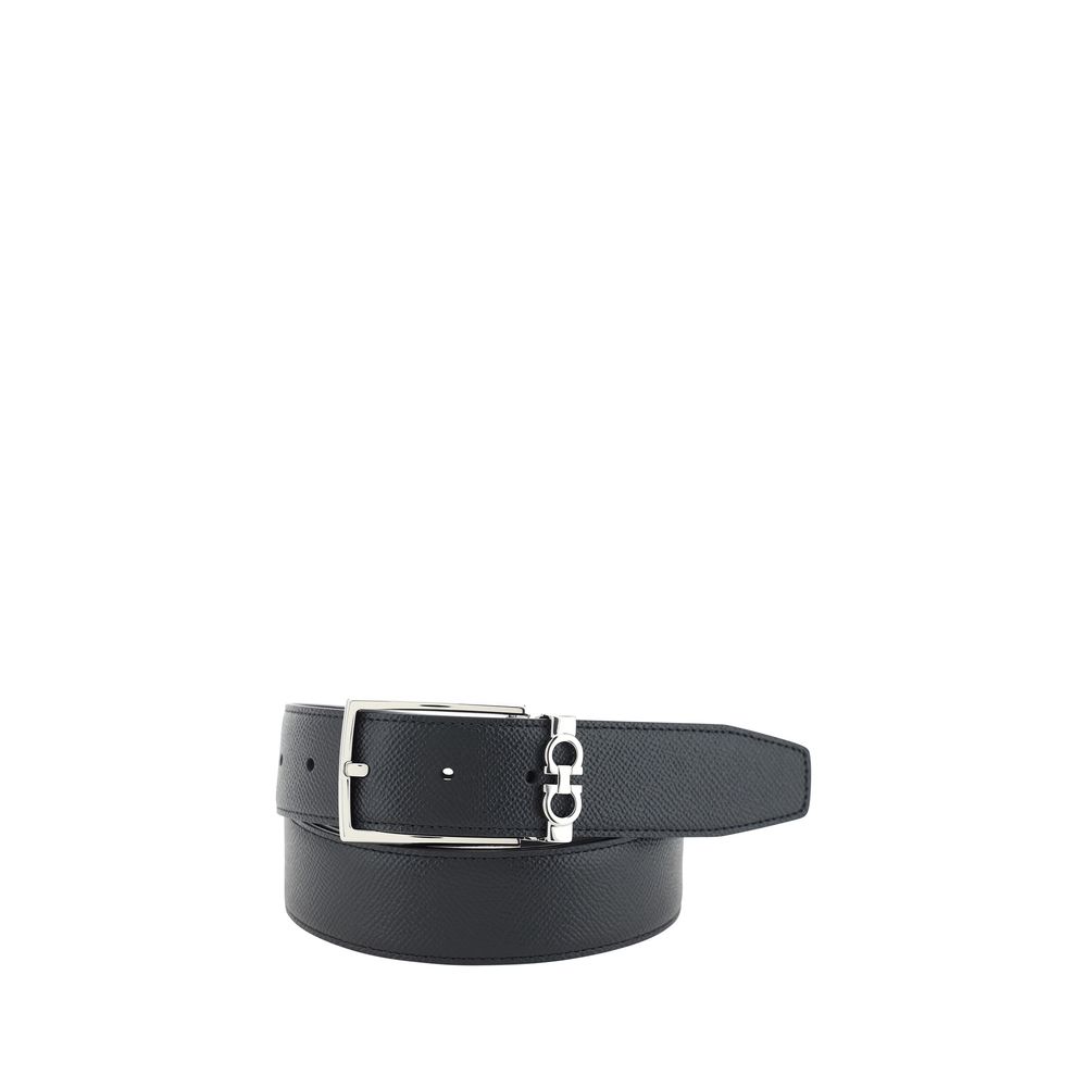 Black Leather Regular Belt - ventzia