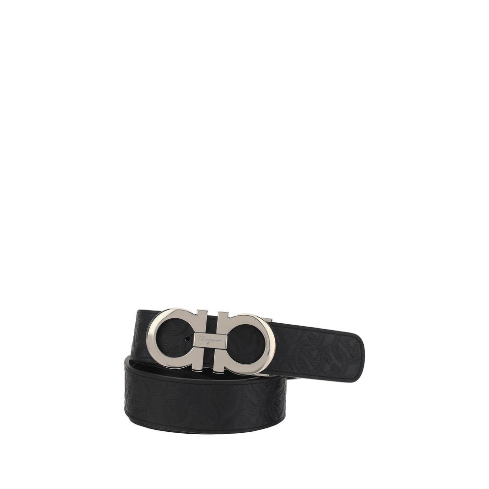 Black Calf Leather Bos Taurus Regular Belt - ventzia