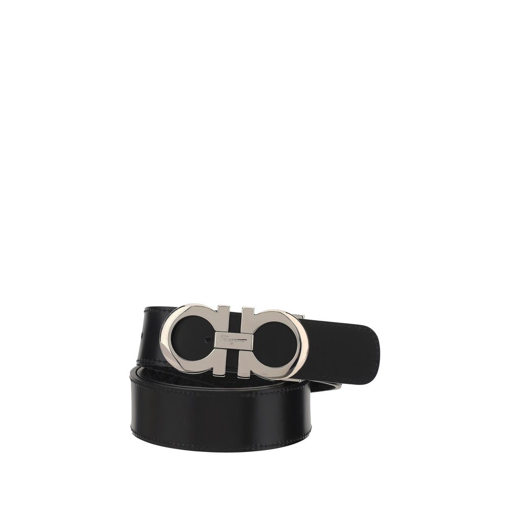 Black Calf Leather Bos Taurus Regular Belt - ventzia