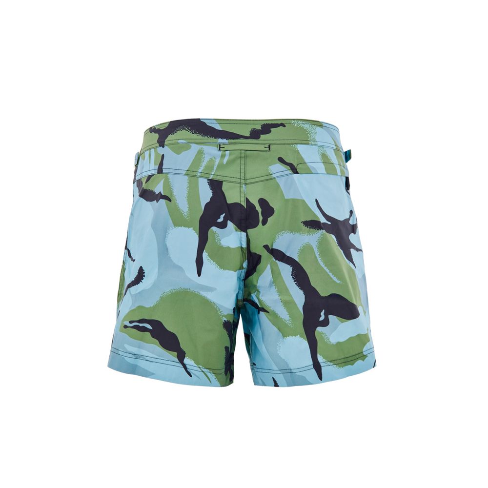 Multicolor Polyamide Swim Shorts - ventzia