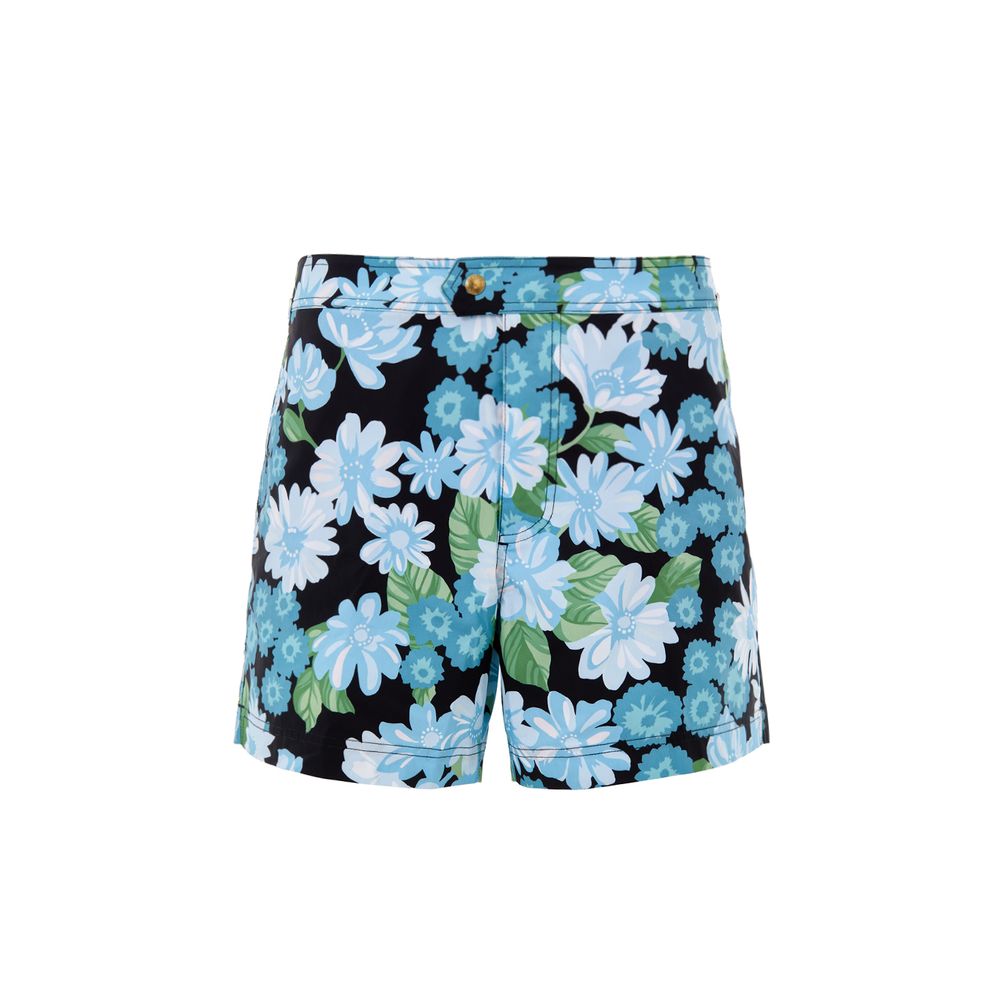 Blue Polyamide Swim Shorts - ventzia