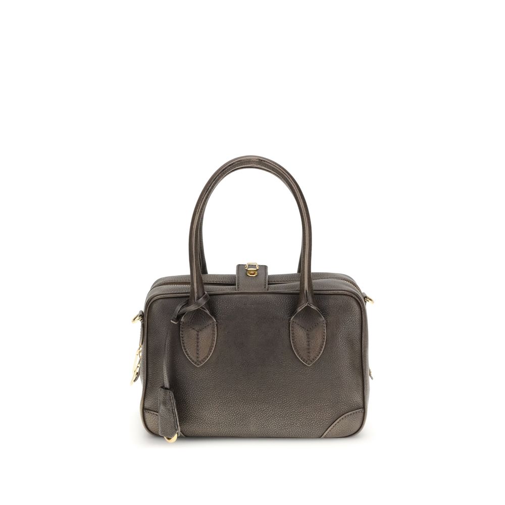 Brown Calf Leather Bos Taurus Shoulder Bag - ventzia