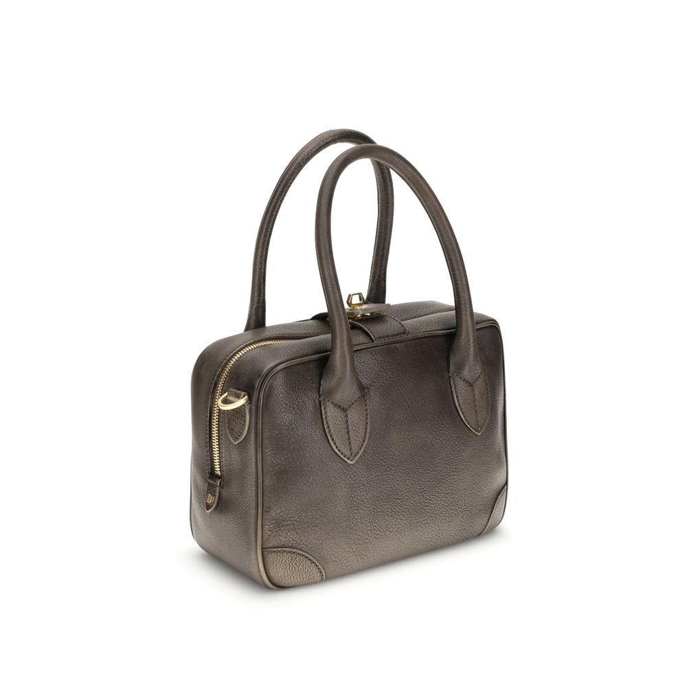 Brown Calf Leather Bos Taurus Shoulder Bag - ventzia