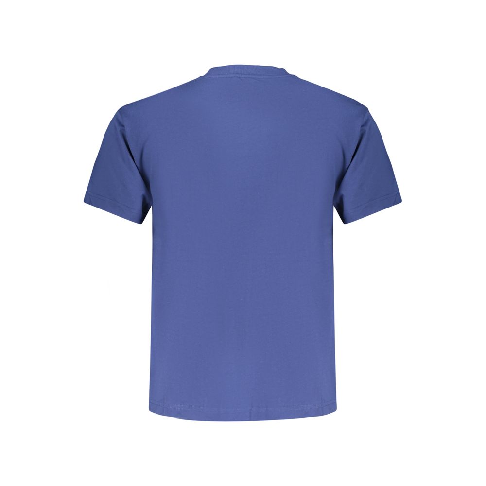 Blue Cotton Men T-Shirt - ventzia