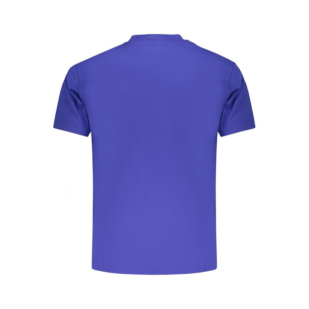 Blue Cotton Men's T-Shirt - ventzia