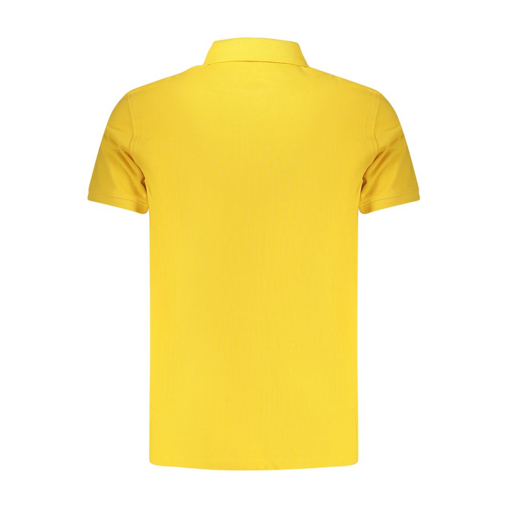 Yellow Cotton Men Polo Shirt - ventzia