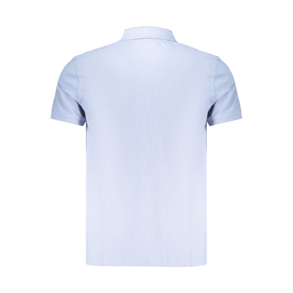 Azzurro Cotton Men Polo Shirt - ventzia