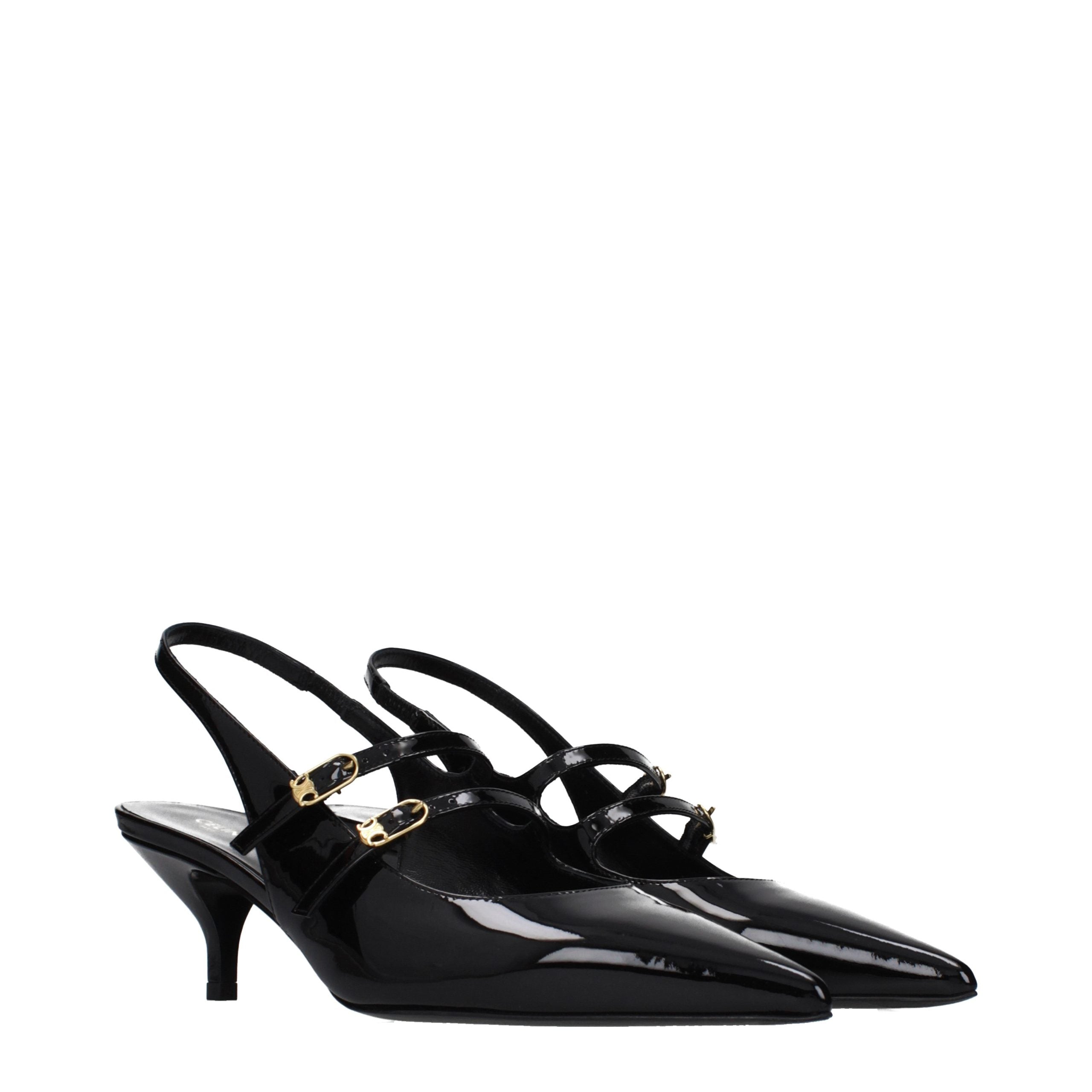 Black Leather Sandals - ventzia