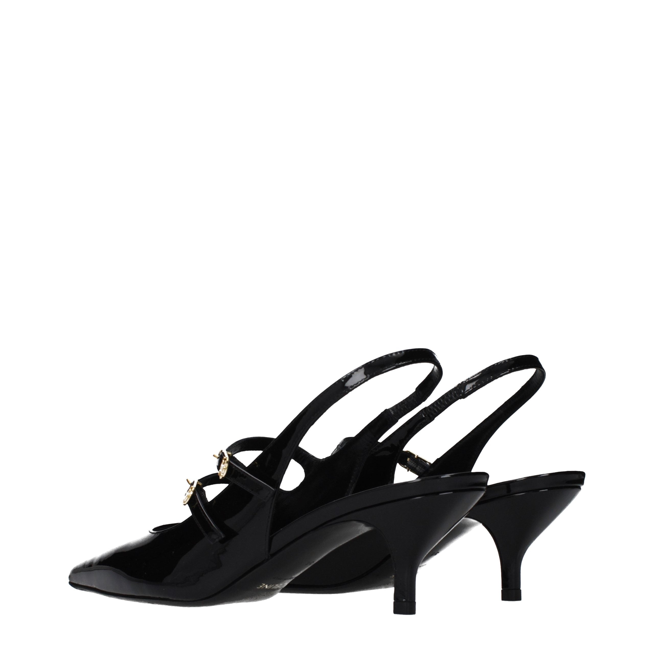 Black Leather Sandals - ventzia