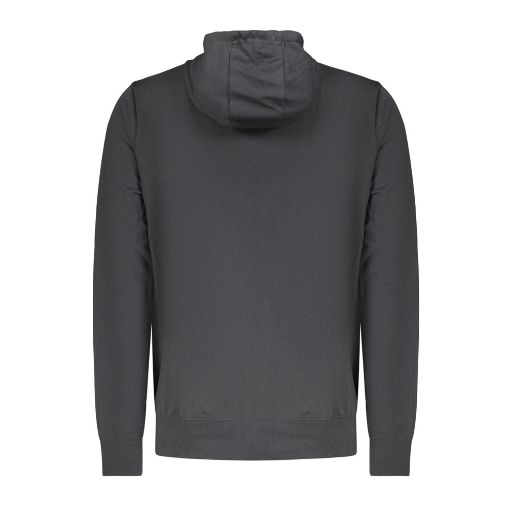 Black Cotton Men Sweatshirt - ventzia