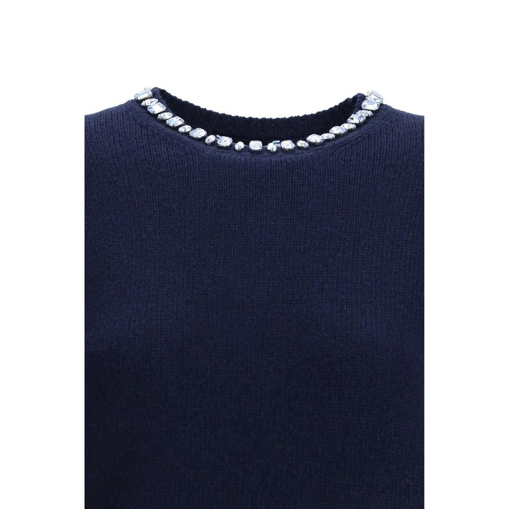 Blue Fleece Wool Sweatshirt - ventzia