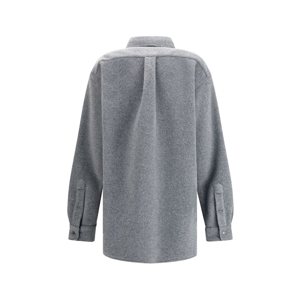 Gray Polyester Shirt - ventzia
