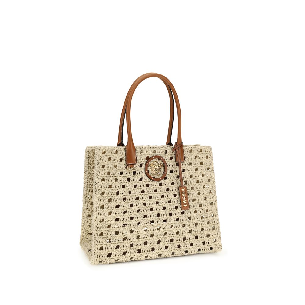 Beige Cotton Handbag - ventzia