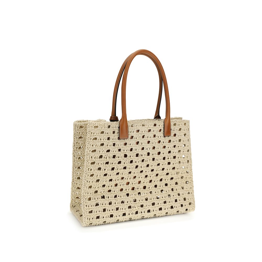 Beige Cotton Handbag - ventzia