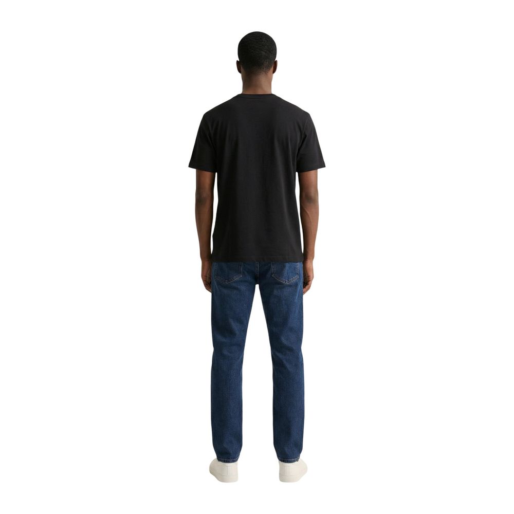 Black Cotton T-Shirt - ventzia