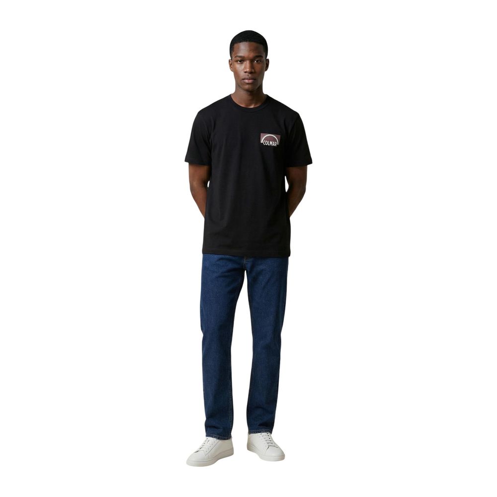 Black Cotton T-Shirt - ventzia