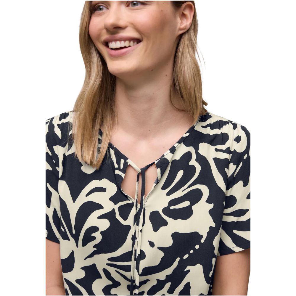 Blue Viscose Blouse - ventzia