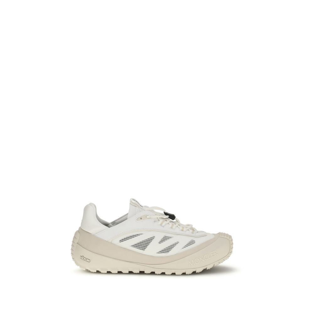 White Polyester Athletic Sneakers - ventzia