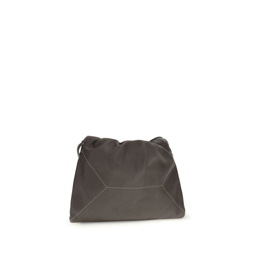 Brown Calf Leather Bos Taurus Shoulder Bag - ventzia
