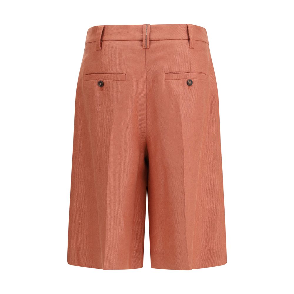 Multicolor Viscose Bermuda Shorts - ventzia